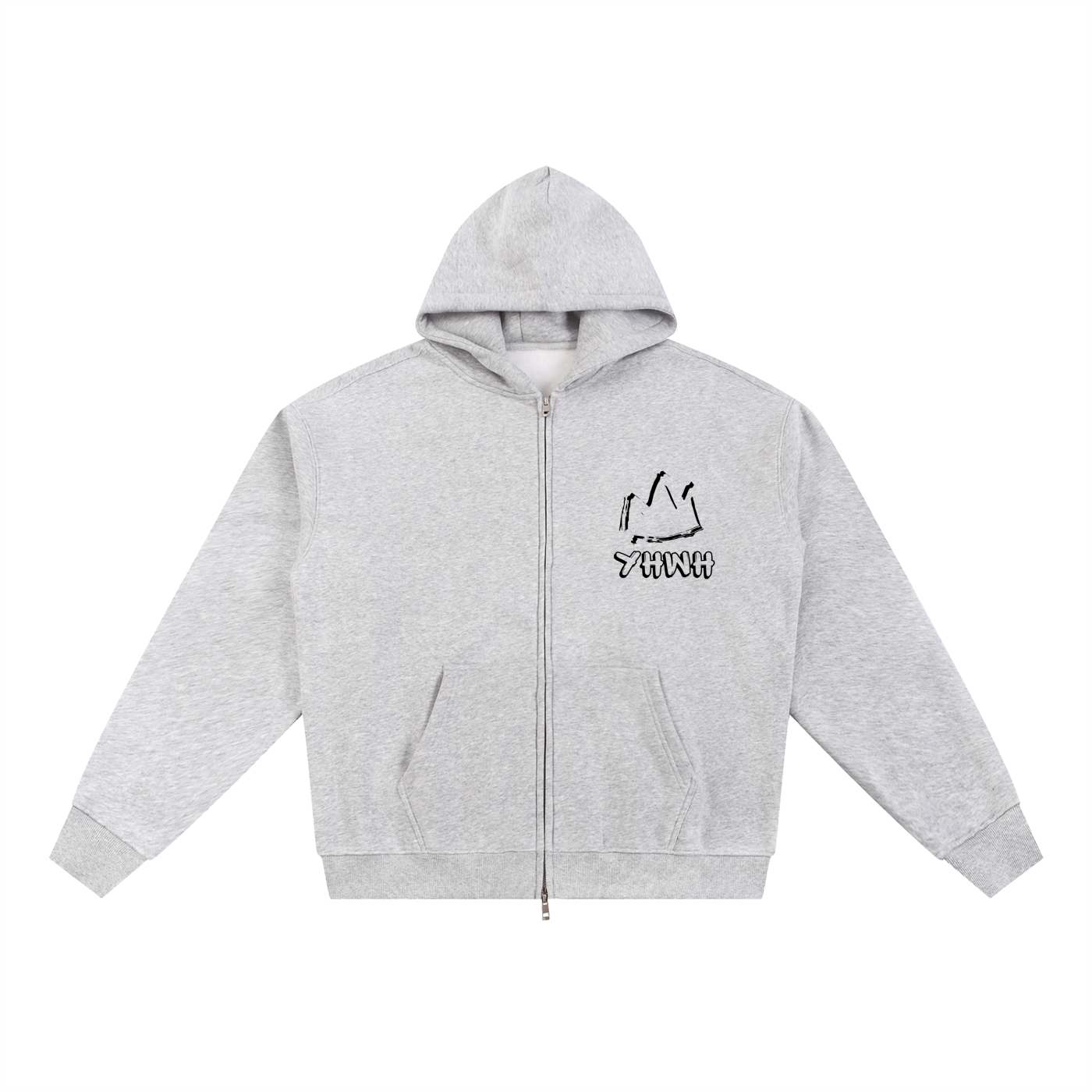 YHWH Fleece Zip-Up Hoodie