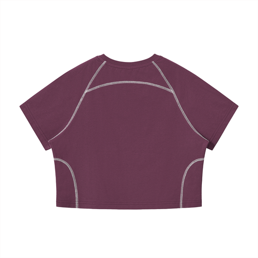 Women's Love Thy Neighbor Cropped Raglan Tee