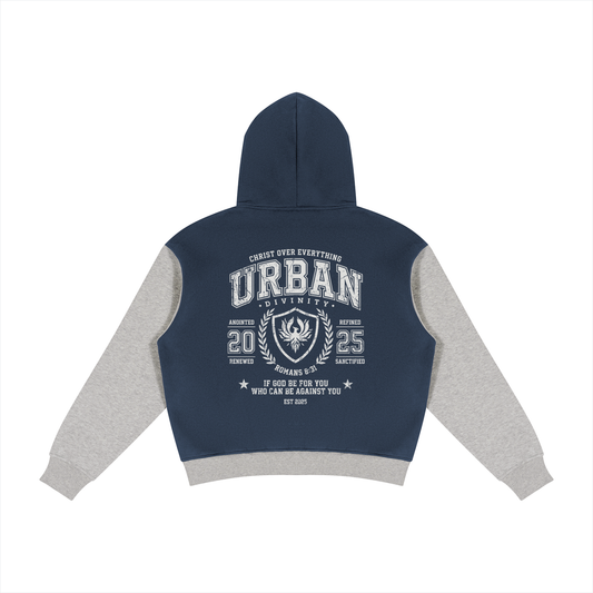 UrbanDivinity Varsity Fleece Full Zip Hoodie