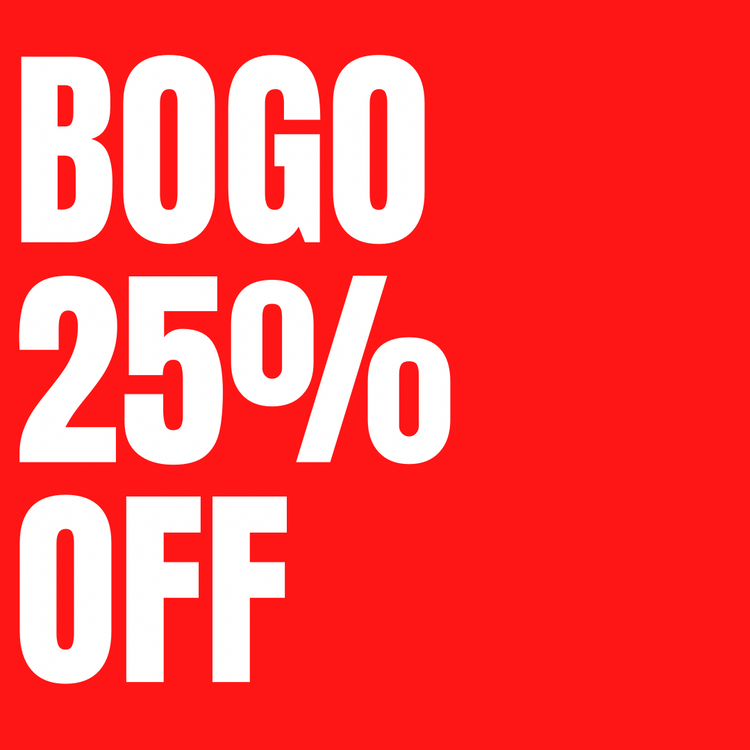 BOGO 25% OFF