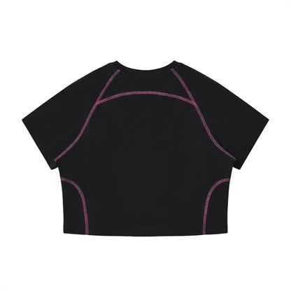 Women's Love Thy Neighbor Cropped Raglan Tee