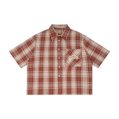 Son of God Plaid Button-Up
