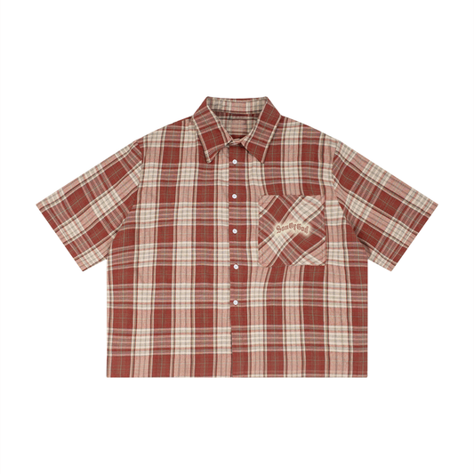 Son of God Plaid Button-Up