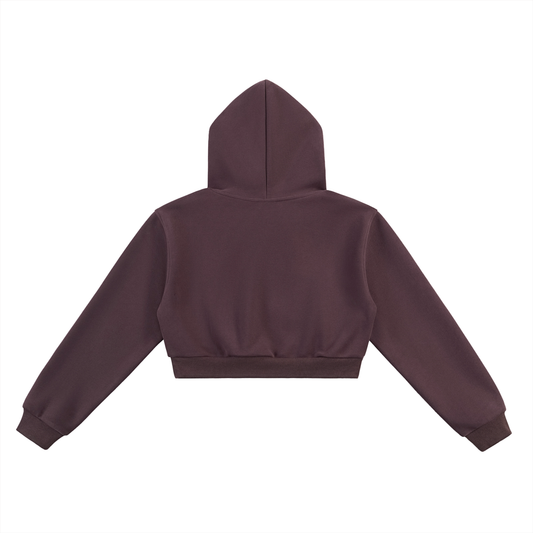 Women’s Love Thy Neighbor Fleece Cropped Hoodie