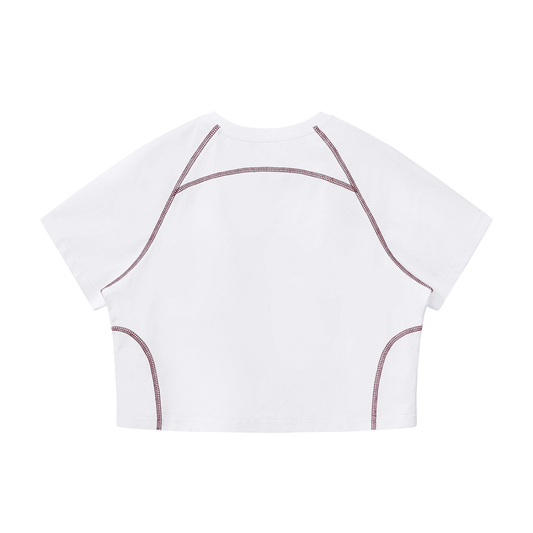 Women's Love Thy Neighbor Cropped Raglan Tee