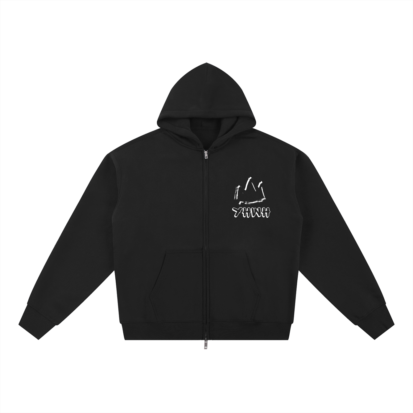 YHWH Fleece Zip-Up Hoodie