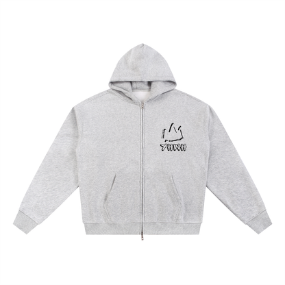 YHWH Fleece Zip-Up Hoodie