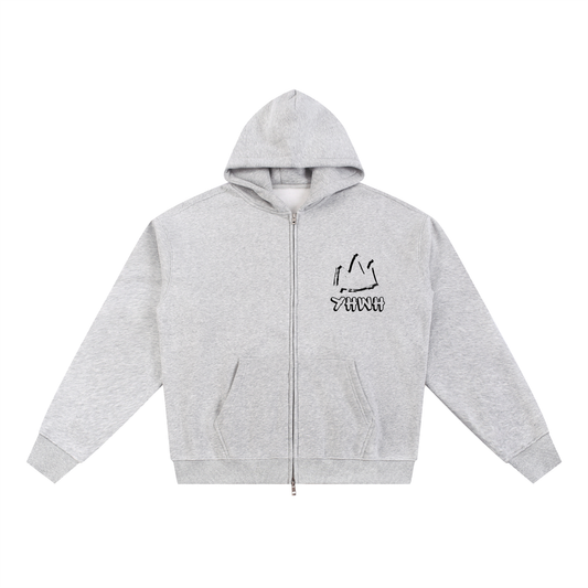 YHWH Fleece Zip-Up Hoodie