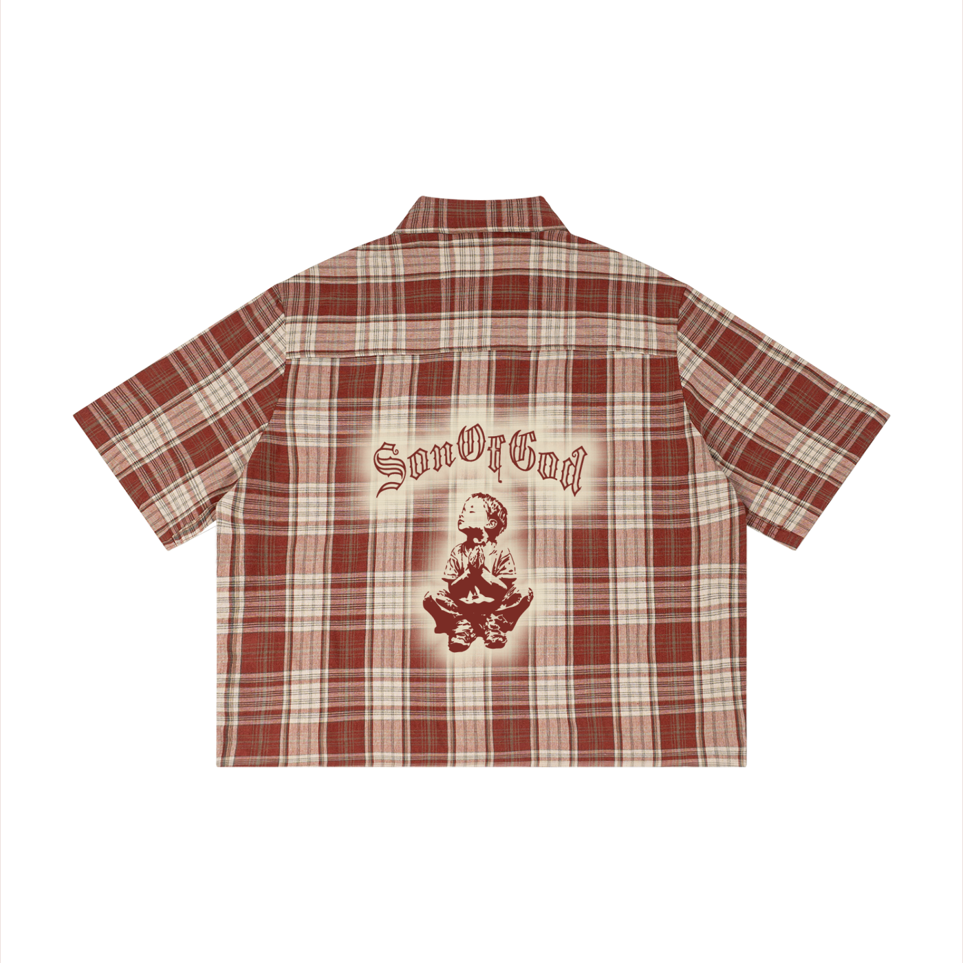Son of God Plaid Button-Up