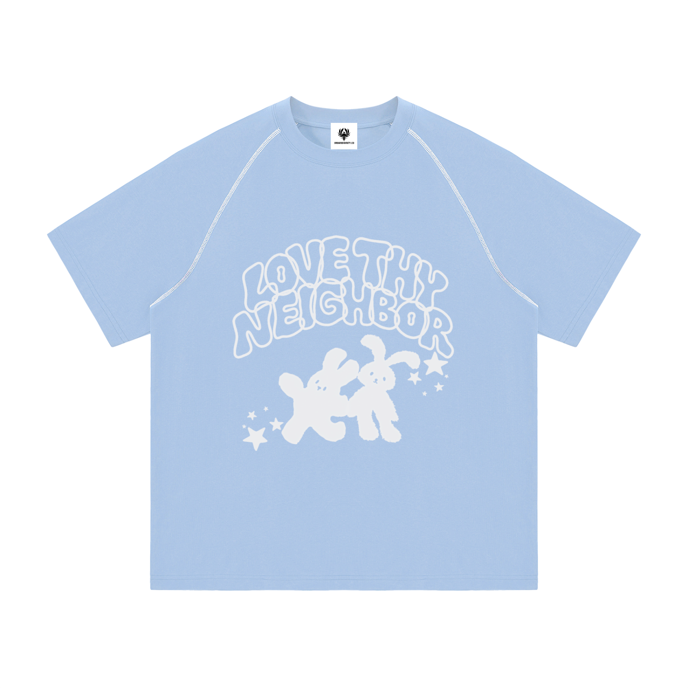 Women's Love Thy Neighbor Oversized Raglan Tee