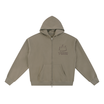 YHWH Fleece Zip-Up Hoodie