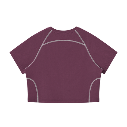 Women's Love Thy Neighbor Cropped Raglan Tee