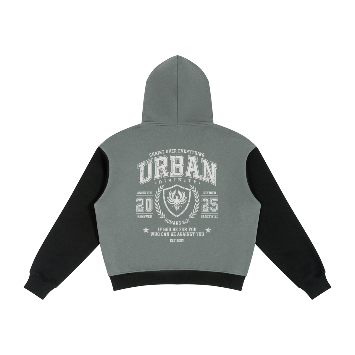 UrbanDivinity Varsity Fleece Full Zip Hoodie