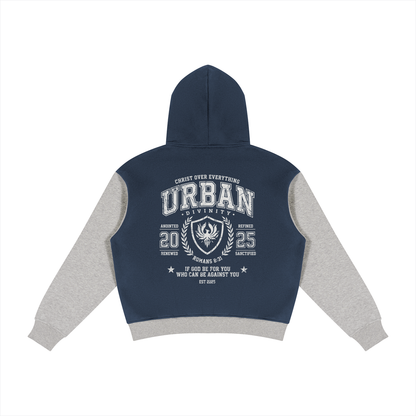 UrbanDivinity Varsity Fleece Full Zip Hoodie